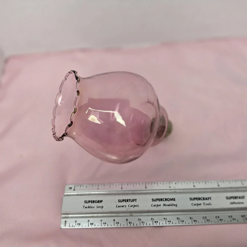 HOMCO Pink Celeste Pegged Ruffled Votive Candle Holder Sconce Home Interiors